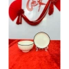 Bộ bát đĩa gốm sứ cao cấp trắng viền đen - Sang trọng, bền bỉ, giá chỉ 150.000₫ 3