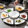 Bộ bát đĩa gốm sứ hoa mặt trời 45cm Thuỷ Tiên 7 và 13 chi tiết sang trọng giảm còn 269k