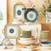 Bộ bát đĩa gốm sứ thổ cẩm độc đáo - Đa dạng mẫu mã, đẹp mắt, giảm giá 32.000₫