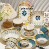 Bộ bát đĩa gốm sứ thổ cẩm độc đáo - Đa dạng mẫu mã, đẹp mắt, giảm giá 32.000₫ 2