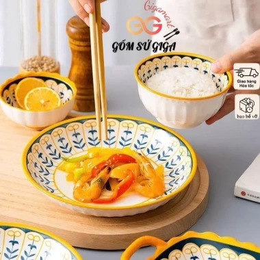 Bộ bát đĩa gốm sứ thổ cẩm độc đáo - Đa dạng mẫu mã, đẹp mắt, giảm giá 32.000₫ 3