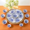 Bộ Bát Đĩa Hoa Cẩm Tú Cầu 45-55cm Thờ Cúng Gia Tiên Gốm Sứ Bát Tràng - Hoa Mặt Trời Cao Cấp, Giá 420.000 2