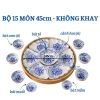 Bộ Bát Đĩa Hoa Cẩm Tú Cầu 45-55cm Thờ Cúng Gia Tiên Gốm Sứ Bát Tràng - Hoa Mặt Trời Cao Cấp, Giá 420.000 9