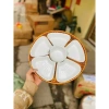 Bộ bát đĩa hoa mai 5 cánh và khay mây dày đẹp, chất lượng cao, giảm còn 110.000₫ 6