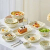 Bộ bát đĩa Hoa Mai Vàng men sáng mịn, chịu nhiệt, hàng loại 1 lẻ - giảm 30k