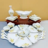 Bộ Bát Đĩa Hoa Mặt Trời 3 Size Vẽ Tay Gốm Sứ Cao Cấp Bát Tràng - Bày Mâm Cúng Gia Tiên Hoạ Tiết Mai Vàng 350.000đ