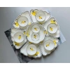 Bộ Bát Đĩa Hoa Mặt Trời 3 Size Vẽ Tay Gốm Sứ Cao Cấp Bát Tràng - Bày Mâm Cúng Gia Tiên Hoạ Tiết Mai Vàng 350.000đ 4