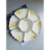 Bộ Bát Đĩa Hoa Mặt Trời 3 Size Vẽ Tay Gốm Sứ Cao Cấp Bát Tràng - Bày Mâm Cúng Gia Tiên Hoạ Tiết Mai Vàng 350.000đ 8