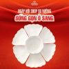 Bộ Bát Đĩa Hoa Mặt Trời 7 Món - 6 Đĩa Cánh Hoa + 1 Bát Tô, Giá ưu đãi 40.000đ, phù hợp lễ giỗ, Tết