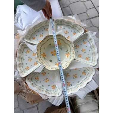 Bộ bát đĩa hoa mặt trời cao cấp 45cm - Hoa mai thắp hương, ship nhanh, giá ưu đãi 315k 4 Bộ bát đĩa hoa mặt trời cao cấp 45cm - Hoa mai thắp hương, ship nhanh, giá ưu đãi 315k 4
