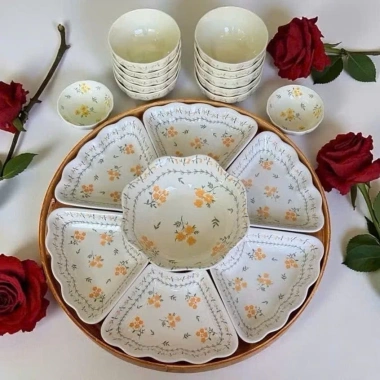 Bộ bát đĩa hoa mặt trời cao cấp 45cm - Hoa mai thắp hương, ship nhanh, giá ưu đãi 315k 6 Bộ bát đĩa hoa mặt trời cao cấp 45cm - Hoa mai thắp hương, ship nhanh, giá ưu đãi 315k 6