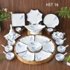 Bộ Bát Đĩa Hoa Mặt Trời Cao Cấp - Gốm Sứ Bát Tràng, Thiết Kế Hiện Đại, Giá 375k