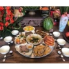 Bộ Bát Đĩa Hoa Mặt Trời Cao Cấp - Gốm Sứ Bát Tràng, Thiết Kế Hiện Đại, Giá 375k 2
