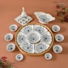 Bộ Bát Đĩa Hoa Mặt Trời Cúng Gia Tiên 45cm Sứ Bát Tràng Hoạ Tiết Giá 410.000 VND 4
