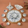 Bộ Bát Đĩa Hoa Mặt Trời Cúng Gia Tiên 45cm Sứ Bát Tràng Hoạ Tiết Giá 410.000 VND 8