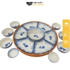 Bộ Bát Đĩa Hoa Mặt Trời Cúng Gia Tiên Men Tiêu Cá Cổ Sứ Tô Canh Bày Mâm Lễ Tết Giá 390.000đ 3