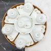 Bộ Bát Đĩa Hoa Mặt Trời Cúng Gia Tiên Sen Vàng Kim Vẽ Tay - Sứ Bát Tràng Cao Cấp, Tô Canh, Bát Cơm - Giá ưu đãi 360.000₫ 3