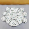 Bộ Bát Đĩa Hoa Mặt Trời Cúng Gia Tiên Trúc Chuồn Men Trắng Gốm Sứ Bát Tràng Cao Cấp Ưu Đãi Giá 250k 3