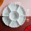 Bộ bát đĩa hoa mặt trời giá rẻ - Set đẹp thắp hương thờ cúng gia tiên Chàng Sứ 197.400đ