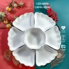 Bộ bát đĩa hoa mặt trời giá rẻ - Set đẹp thắp hương thờ cúng gia tiên Chàng Sứ 197.400đ 2