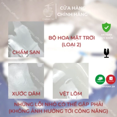 Bộ bát đĩa hoa mặt trời giá rẻ - Set đẹp thắp hương thờ cúng gia tiên Chàng Sứ 197.400đ 7