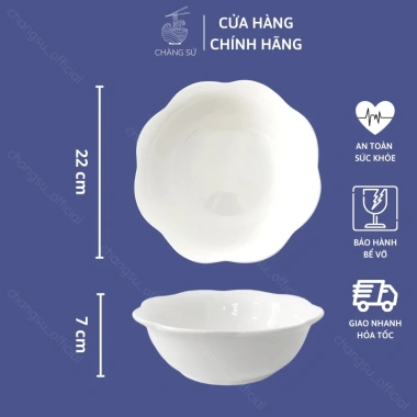 Bộ bát đĩa hoa mặt trời giá rẻ - Set đẹp thắp hương thờ cúng gia tiên Chàng Sứ 197.400đ 9