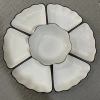 Bộ bát đĩa hoa mặt trời gốm sứ cao cấp size 45cm - hoa văn sen, phù hợp cúng gia tiên, giảm giá 169k 5