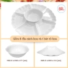Bộ bát đĩa hoa mặt trời HGHOME nhựa trắng trơn - Thắp hương thờ cúng, giá ưu đãi 50.000đ 5