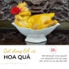 Bộ bát đĩa hoa mặt trời HGHOME nhựa trắng trơn - Thắp hương thờ cúng, giá ưu đãi 50.000đ 10