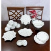 Bộ bát đĩa hoa mặt trời KẺ Ô, sứ Bát Tràng, 3 size 38-54cm, giá ưu đãi 430k 2