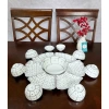 Bộ bát đĩa hoa mặt trời KẺ Ô, sứ Bát Tràng, 3 size 38-54cm, giá ưu đãi 430k 3