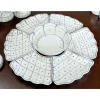 Bộ bát đĩa hoa mặt trời KẺ Ô, sứ Bát Tràng, 3 size 38-54cm, giá ưu đãi 430k 4