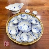 Bộ Bát Đĩa Hoa Mặt Trời, Khay Gỗ, Đồ Thờ Cúng Gốm Sứ Cao Cấp, Bát Tráng Giá 450.000 VND 10