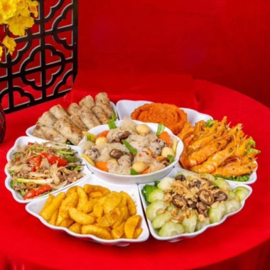 Bộ bát đĩa hoa mặt trời nhựa Việt Nhật - Giá chỉ 135.000đ, set bát dĩa đẹp thắp hương, thờ cúng gia tiên