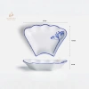 Bộ bát đĩa Hoa Mặt Trời sứ Bát Tràng men kem cao cấp cúng gia tiên 45x55cm - Giá ưu đãi 320.000 2