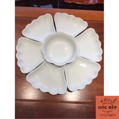 Bộ Bát Đĩa Hoa Mặt Trời Sứ Minh Châu - Thiết Kế Đẹp, Giá Gốc 496k Giảm còn 400k