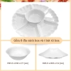 Bộ bát đĩa hoa mặt trời trắng nhựa - Thắp hương, thờ cúng, giá ưu đãi 35.280₫ 4
