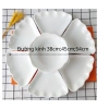 Bộ bát đĩa hoa mặt trời trắng tinh ĐK45cm - Sứ Bát Tràng sang trọng, giá ưu đãi 380k 5