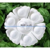 Bộ bát đĩa hoa mặt trời trắng tinh ĐK45cm - Sứ Bát Tràng sang trọng, giá ưu đãi 380k 6