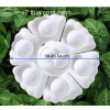 Bộ bát đĩa hoa mặt trời trắng tinh ĐK45cm - Sứ Bát Tràng sang trọng, giá ưu đãi 380k 8