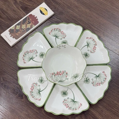 Bộ bát đĩa Hoa Mặt Trời Trúc Chuồn 45cm - Cao cấp, sang trọng, phù hợp cúng gia tiên - Giá 335k 10 Bộ bát đĩa Hoa Mặt Trời Trúc Chuồn 45cm - Cao cấp, sang trọng, phù hợp cúng gia tiên - Giá 335k 10
