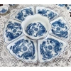 Bộ bát đĩa hoa mặt trời vẽ rồng phượng thờ cúng, 3 size 38‑45‑54cm - Sứ Bát Tràng, giảm giá 480.000đ 4