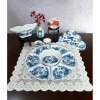 Bộ bát đĩa hoa mặt trời vẽ rồng phượng thờ cúng, 3 size 38‑45‑54cm - Sứ Bát Tràng, giảm giá 480.000đ 7