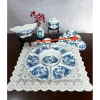 Bộ bát đĩa hoa mặt trời vẽ rồng phượng thờ cúng, 3 size 38‑45‑54cm - Sứ Bát Tràng, giảm giá 480.000đ 9