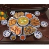 Bộ Bát Đĩa Hoa Mặt Trời Vẽ Tay Bát Tràng – Đồ Cúng Gia Tiên, Chất Lượng Cao, Giá 960.000đ 3