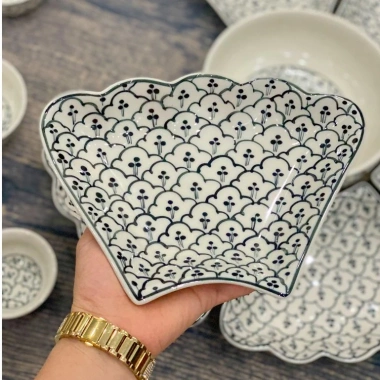 Bộ Bát Đĩa Hoa Mặt Trời Vẽ Tay Bát Tràng – Đồ Cúng Gia Tiên, Chất Lượng Cao, Giá 960.000đ 5