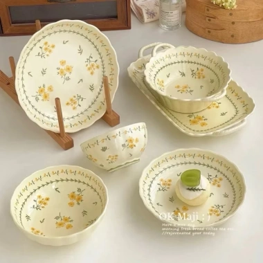 Bộ bát đĩa Mai Vàng 25 món gốm sứ cao cấp - Đẹp như hình, giá ưu đãi 159.000₫ 2