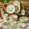 Bộ Bát Đĩa Men Sứ Hoa Linh Lan 12 món dùng cho lò vi sóng - Giá ưu đãi 82.801đ