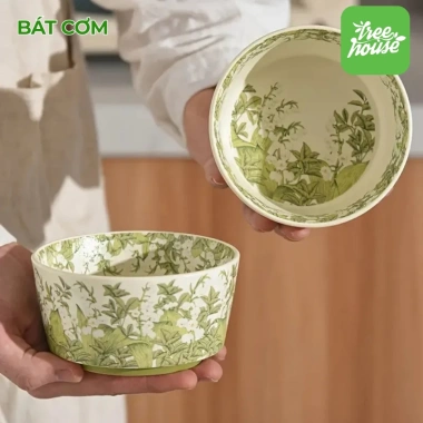 Bộ Bát Đĩa Men Sứ Hoa Linh Lan 12 món dùng cho lò vi sóng - Giá ưu đãi 82.801đ
