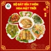 Bộ Bát Đĩa Nhựa 7 Món Hoa Mặt Trời – Bày Mâm Cơm, Thắp Hương Cúng, Giá 50.000₫
